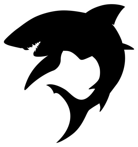 silhouette shark outline